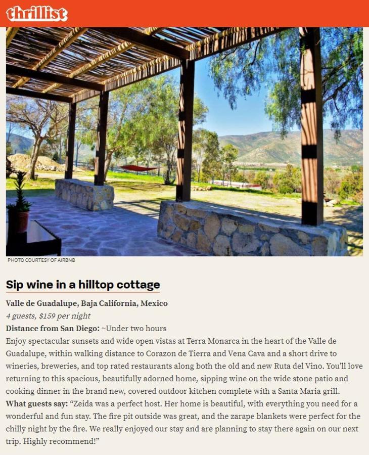 Terra Monarca Villa Valle de Guadalupe Exteriör bild